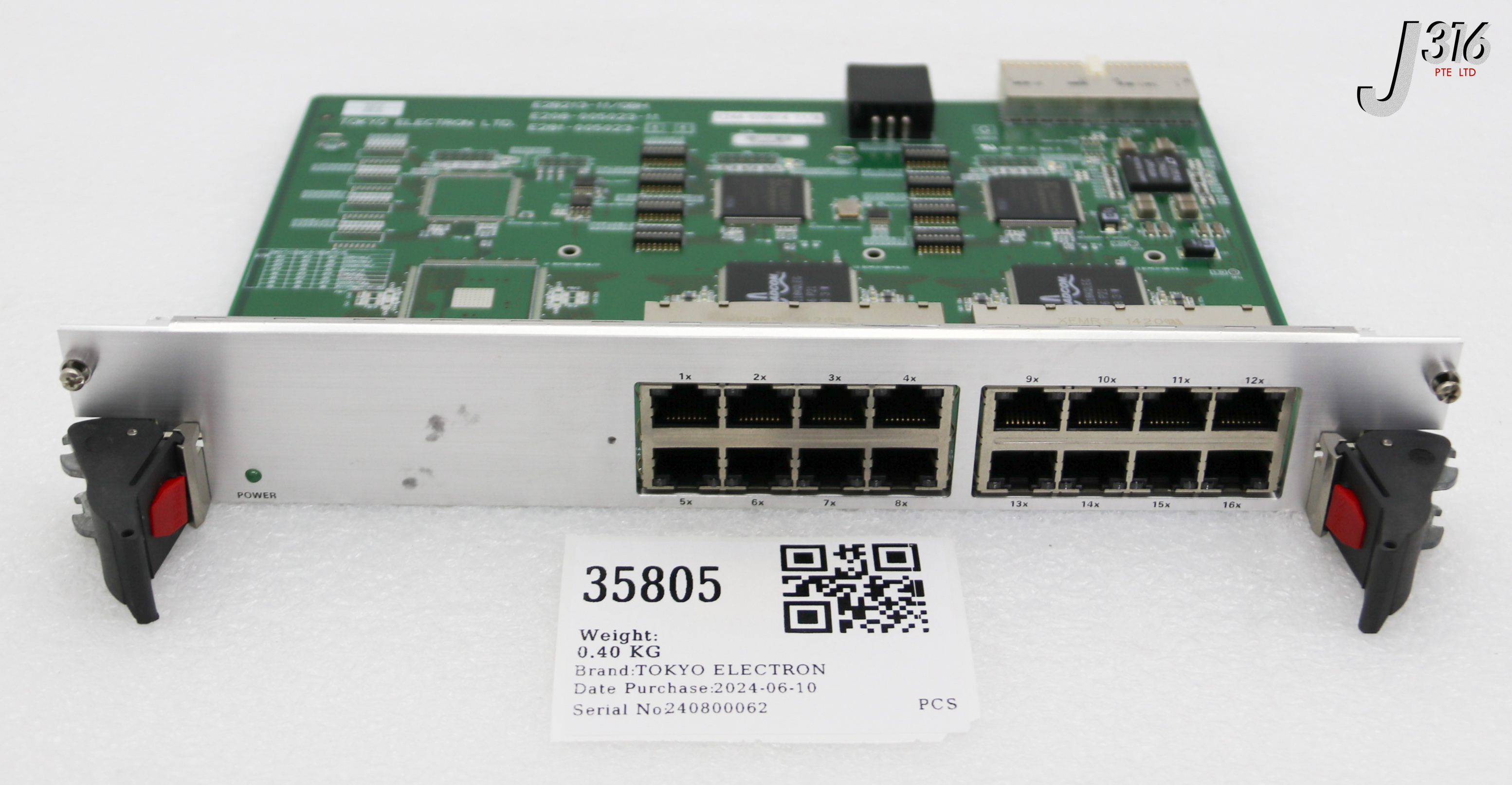 、 35805 TOKYO ELECTRON PCB, NETWORK CONTROLLER BOARD, E2B213-11/GBH